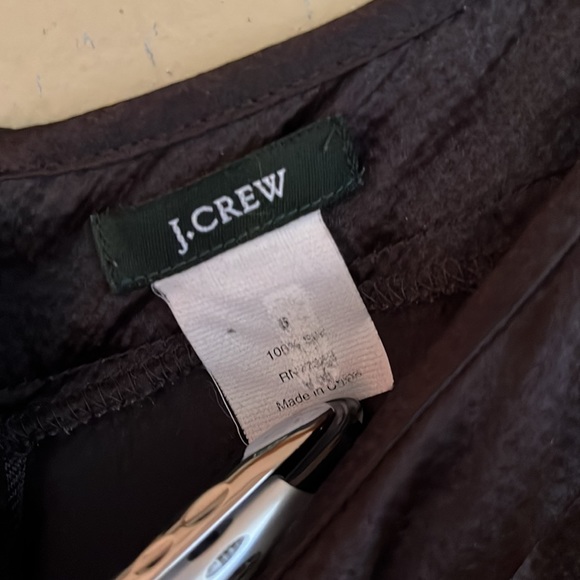 J.Crew | Silk jacquard sleeveless sheath dress | Black | Size 6 - Picture 8 of 8